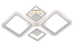 люстра estilo 1851-2+2, led 116w (70*51*6)