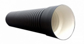 труба 2-х слойная гофрированная sn8 200/171x6000 с кольцом