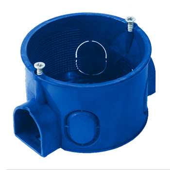 подрозетник с кабель-каналом для сплошных стен (d=60мм, h=40мм, ip 20)