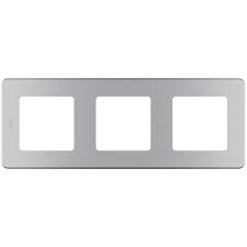 рамка - 3 поста legrand inspiria алюминий