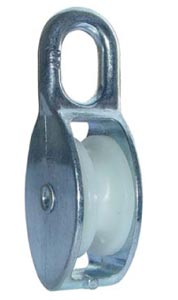 блок одинарный пластик.оцинк.65мм