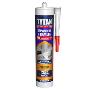 клей акриловый монтажный tytan professional керамика & камень белый, 310 мл