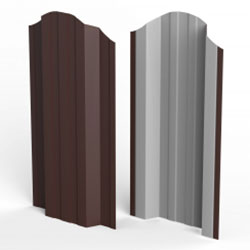 евроштакетник п-обр 1,5 м кор одностор. 109 (0,35мм)