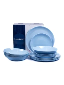 cтоловый набор luminarc diwali light blue 18пр (1) p2962