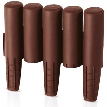 заборчик для клумбы palisada border ц. коричневый распродажа