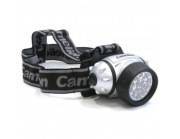 фонарь налобный металлик 14led camelion