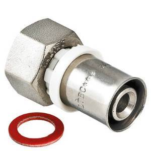 пресс фитинг с накидной гайкой 16*1/2" vtm.222