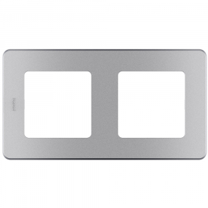 рамка - 2 поста legrand inspiria алюминий