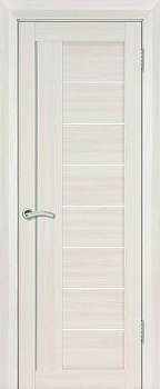 дверное полотно "палермо" до-70 эшвайт эко шпон (овал) хит