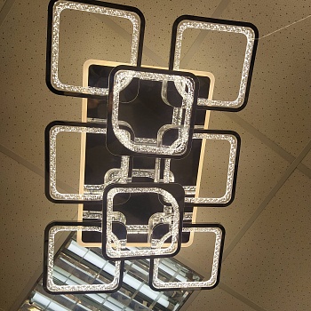 люстра escudo 39047-6+2-da+tl chrome, led 288w+66w (87*58*12) распродажа