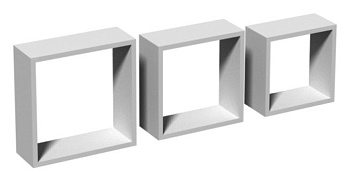 fss 100 комплект полок белый (квадрат) 270/240/210 мм распродажа