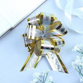 бант-шар №3,2 серебро в золоте