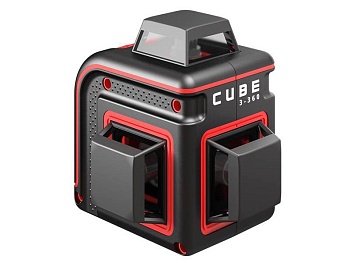 уровень лазерный ada cube 3-360 basic edition красный луч 20м