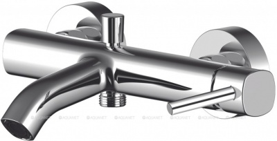 af130-20c aquanet minima смеситель для ванны, короткий излив, картридж sedal 35мм, хром (261814)