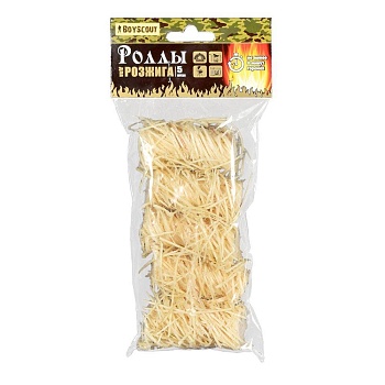 роллы для розжига мангалов, барбекю, каминов и печей 5 шт.boyscout