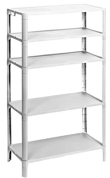 786506 этажерка для обуви vikea 5-x ярусная (белый).