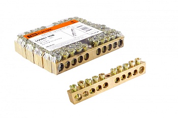 шина "n" нулевая 6х9мм 10/1 (10 групп/крепеж по центру)