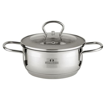 bc-2010 кастрюля со стеклянной крышкой, 26см