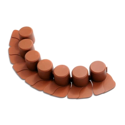 заборчик для клумбы palisada 4,05м, 8шт. терракотовый распродажа