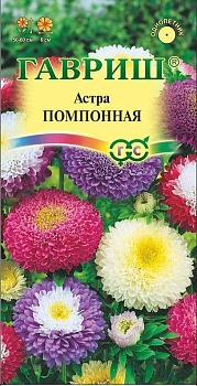 астра помпонная, однолетняя (смесь) 0,2 г хит х3