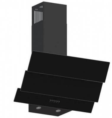вытяжка кухонная "оasis" ns-60b(fr) черный 1led/500м3/кнопки с воздухоотводом