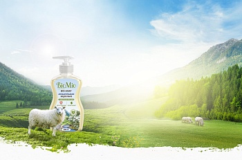 жидкое мыло антибактер. "bio-soap" (чайное дерево) 300 мл (1/12) biomio