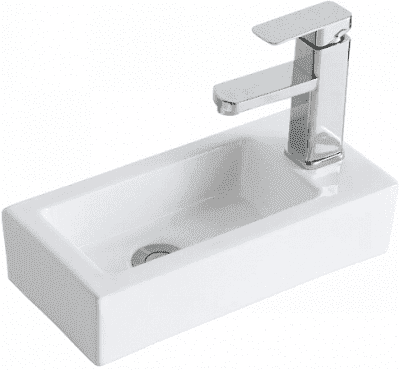 умывальник подвесной керамический orange b05-365w 36,5*18,5*9см