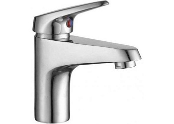 sd90703.02 (п) round handle смеситель для раковины без донного клапана, хром (202899)