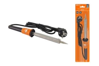 паяльник пэк-42, 42 вт, 230в, керамический тэн, долговечное жало с заземл., прорезин. ручка