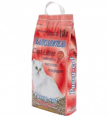 pussy-cat наполнитель древесный 10 л