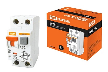 автомат. выкл. диф.тока авдт-32 с32 30ма tdm sq 0202-0032