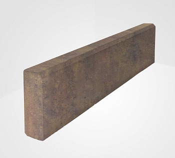 бордюр садовый бр 100.20.8 r 1000*200*80 цвет(color mix)бромо 36/40/1 палет"artstein"