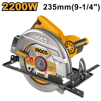 пила циркулярная сетевая ingco cs23522, 2200вт, 235мм