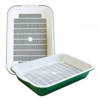 zooexpress туалет адам для кошек с сеткой, низкие ножки 40х26,5х6,5см (1х25)