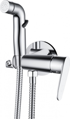 смеситель с гигиеническим душем da1394581 скрытый монтаж цвет хром