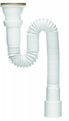 сифон гофрированный 11/2"-40м.,l=900мм. выпуск пластик