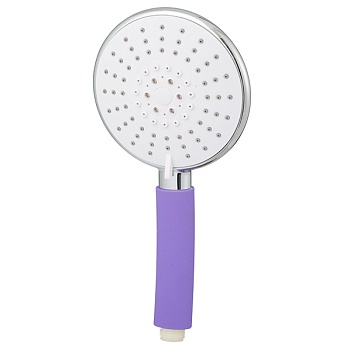 argo "argo" лейка массажная 5-ти позиционная, color purple, пластик, хром, 1/2", подвес