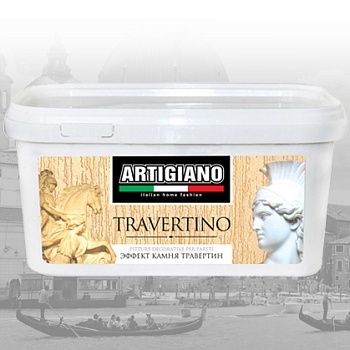 краска декоративная artigiano travertino 11/ 7,5л