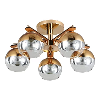 люстра rivoli zella 9064-305 5 х е27 40 вт модерн распродажа