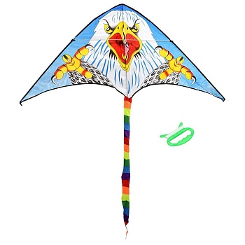 воздушный змей 130х62 см, шнур 30 метровboyscout (3 вида в коробке: лев, тигр, орел) /48 распродажа