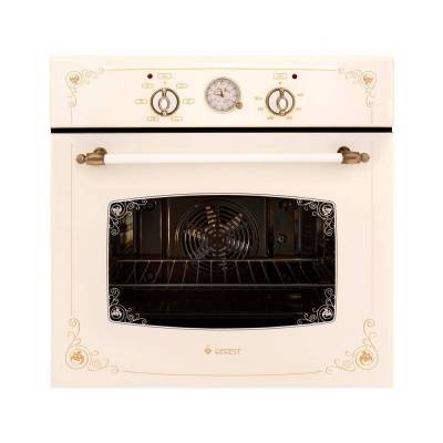 духовка эл. да 602-02 к74 (эмаль крем "ретро" бел./бронз., таймер, гриль, вертел, конвекция)