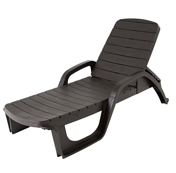 лежак прованс арт.3730-мт003, пластик (шоколад)