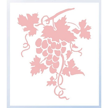 трафарет для декора, "виноград", 400*300*0,8мм распродажа