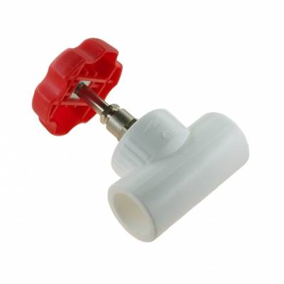 вентиль проходной эконом 3/4"х25мм полипропилен