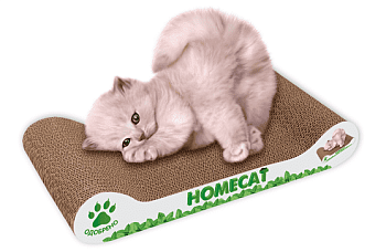 homecat когтеточка мятная волна малая 41х24х10 см (гофрокартон)