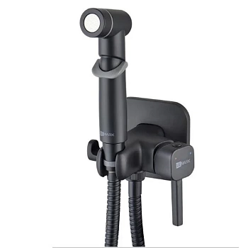 смеситель с гигиеническим душем solo lm7165bl скрытый монтаж цвет черный