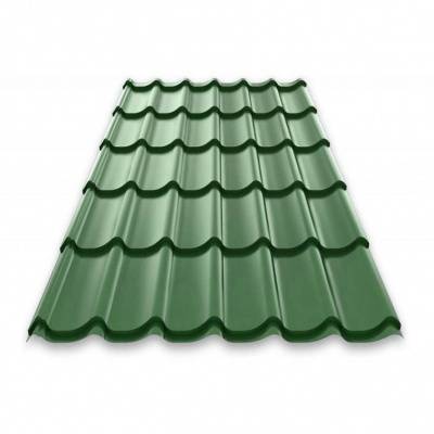 металлочерепица 1,18*2,25м 0,45мм classic modern pe ral 6005 зеленый мох распродажа