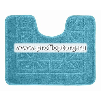 коврик для в/к banyolin classic u-type из 1 шт 45х55см 11мм (бирюзовый) 1/75