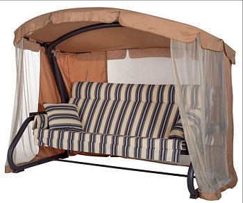 качели садовые "империя", цвет шоколад / артикул a43c.006