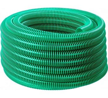 шланг напорно-всасывающий со спиралью пвх, 3 атм, 38мм х 15м зубр